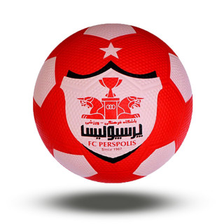 توپ فوتبال لاستیکی پرسپولیس سایز 4